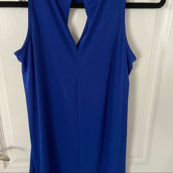 Deep blue Banana Republic long tank top Blouse - Picture 3 of 4